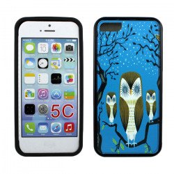 iPhone 5C Gummy Design Case (Night Owl)